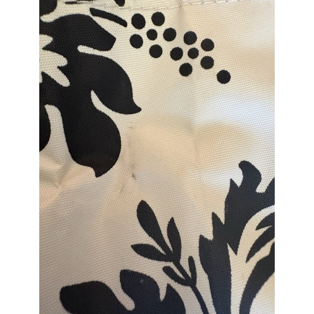 Murval Foldable City Tote Black White Damask Print Packable Travel Bag - Picture 8 of 13
